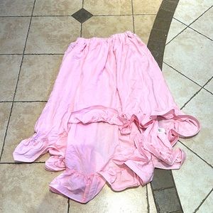 WOMENS HIGH LOW PINK DRESS SIZE M NWOT